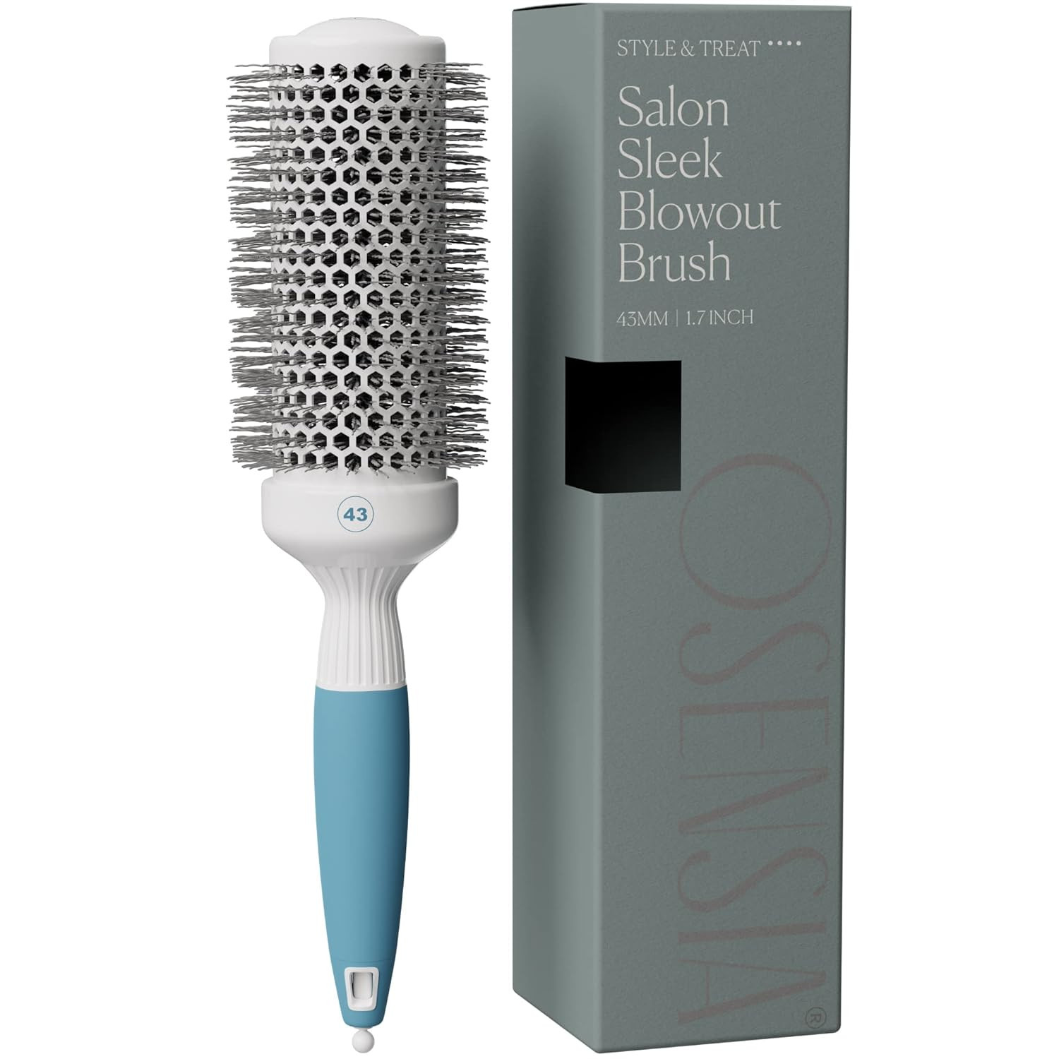 Medium Round Brushing Brush - Ceramic Hair Brush for a Smooth Salon Style Look - Professional Bru... | Amazon (US)