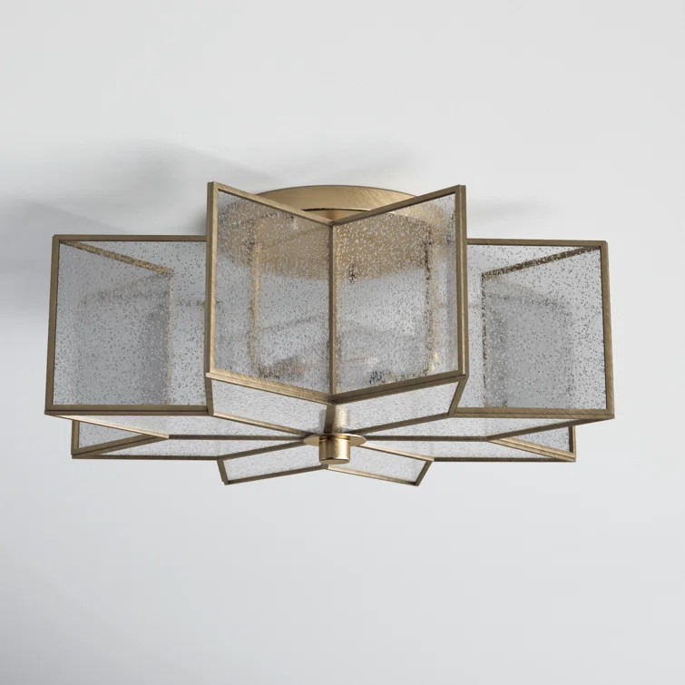 Putnam Glass Flush Mount | Wayfair North America