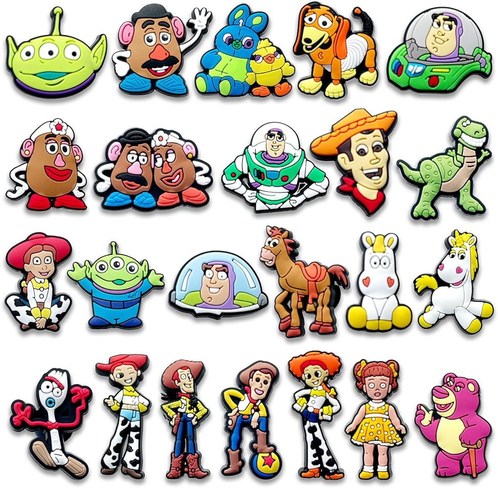 23Pcs Cartoon Charms for Croc Clog Shoes Decoration, Cartoon Game Charms Accessories for Adult | Amazon (US)