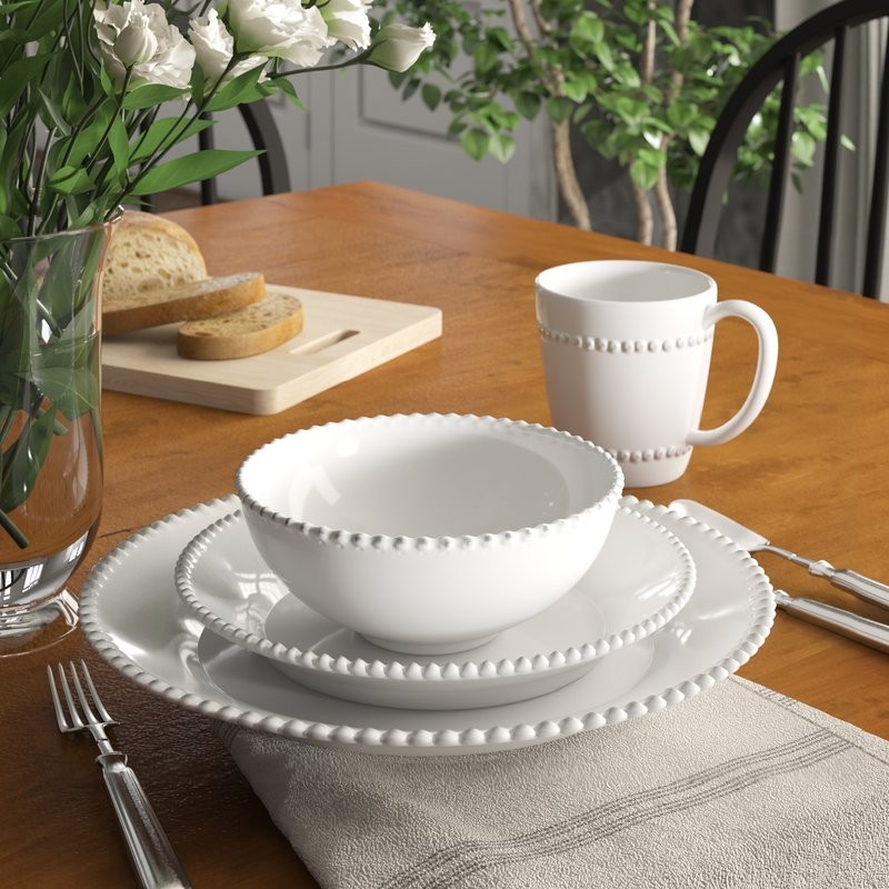 Milford 16 Piece Dinnerware Set, Service for 4 | Wayfair North America