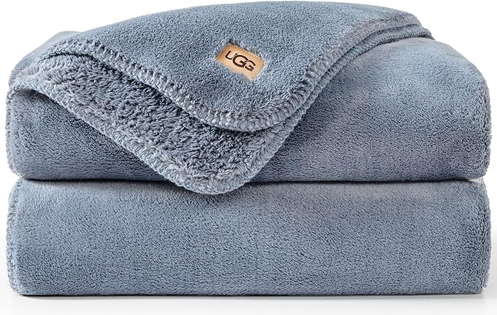 UGG Whitecap Plush Throw Blanket Fleece Lightweight Soft Cozy Throw for Couch or Bed Luxury Home ... | Amazon (US)