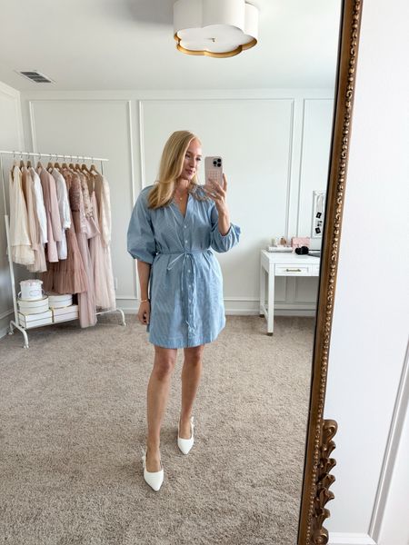 This dress and heels are such a cute work wear option! Both are tts, wearing a size small in the dress! Work wear // work heels // brunch dresses // spring dresses // target finds // Amazon finds

#LTKSeasonal #LTKxTarget #LTKstyletip