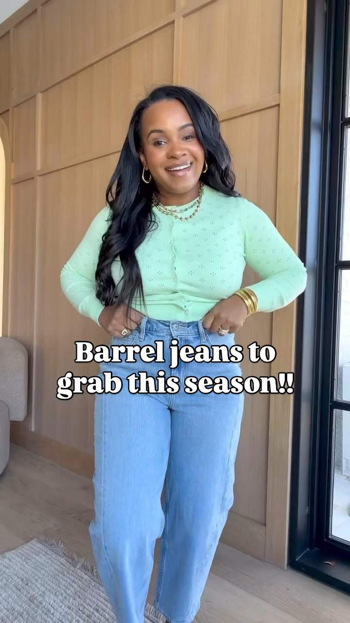 The barrel jeans to grab this season!! They’re on sale for 30% off right now! 👏🏽

#LTKootd #LTKSpringSale #LTKMidsize
