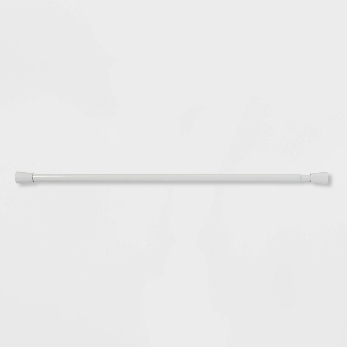 72" Rust Resistant Shower Curtain Rod White - Threshold™: Adjustable Tension, Steel Constructio... | Target
