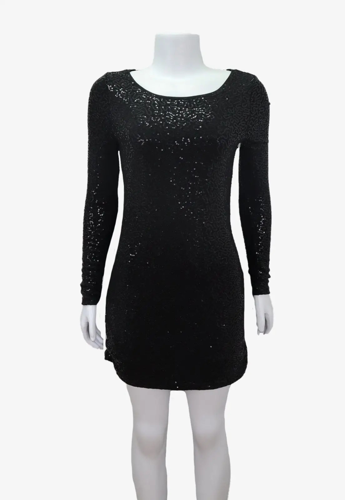 Vestido Express Curto Paetês Preto Gentilmente Usado | Dafiti (BR)