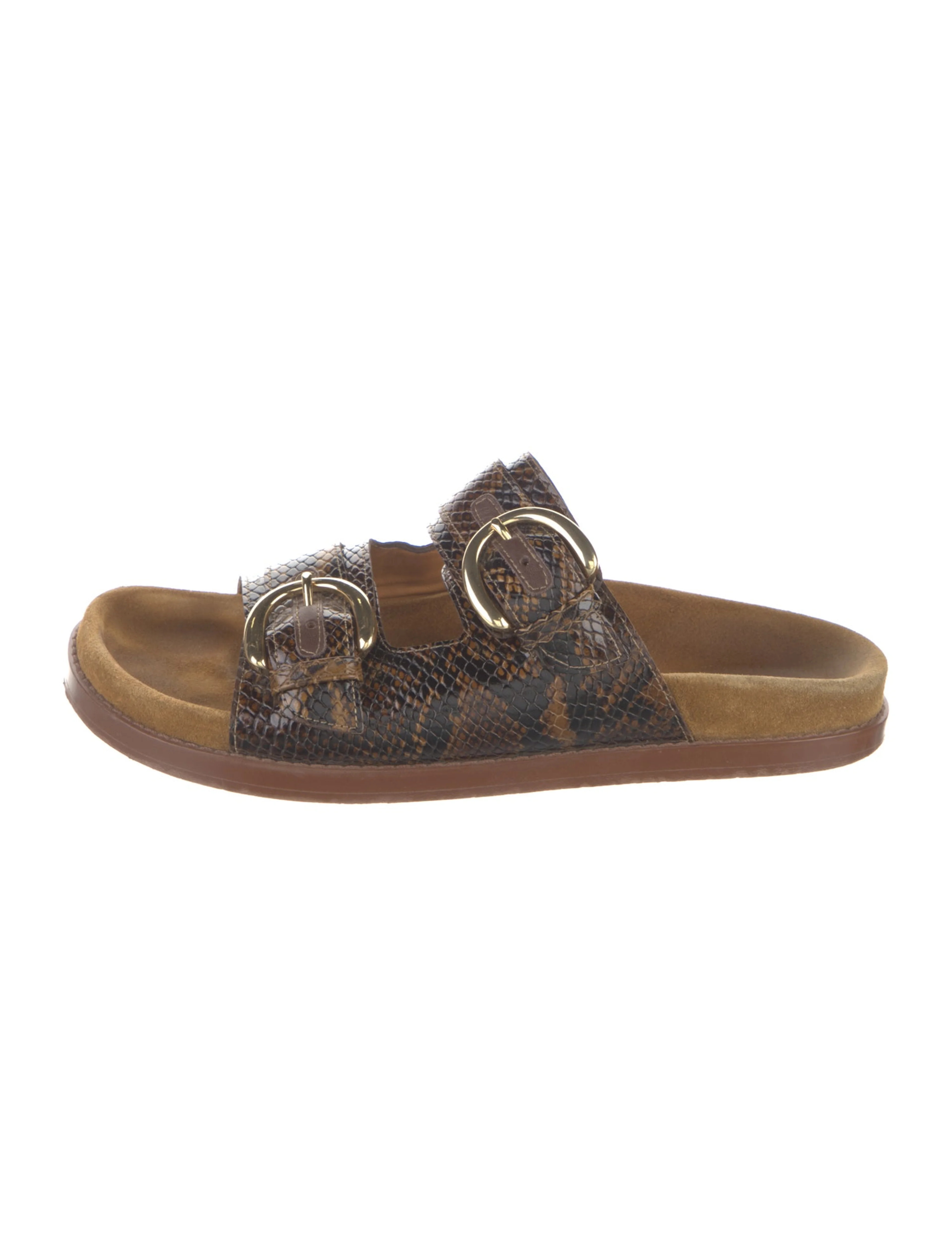 Embossed Leather Slides | The RealReal