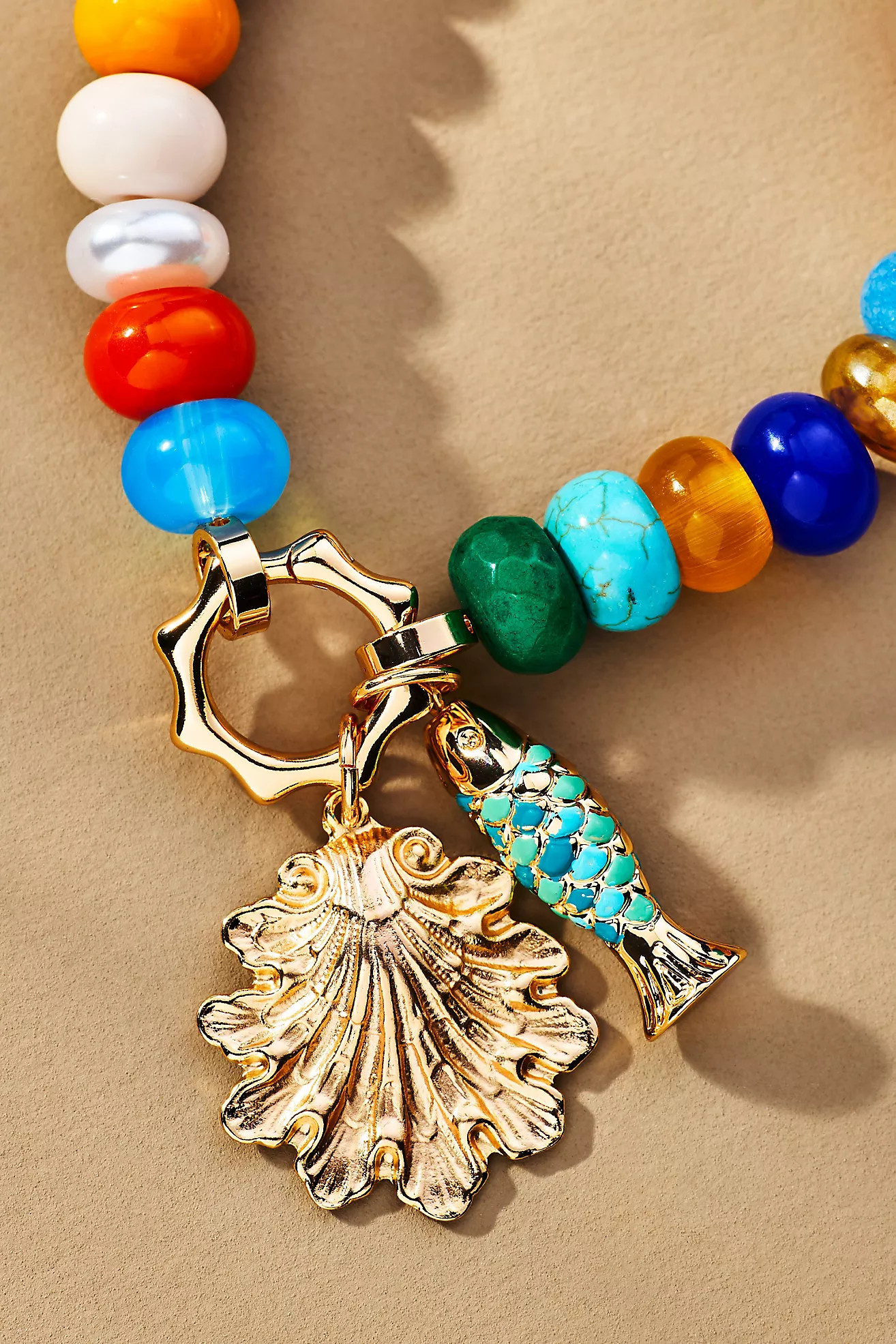 Beaded Charm Stretch Bracelet | Anthropologie (US)