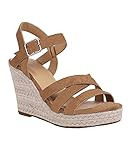 Womens Platform Wedge Espadrilles Strappy Criss Cross Open Toe Heeled Summer Beach Gladiator Sandals | Amazon (US)
