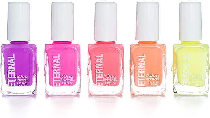 Eternal 5 Collection: Girls Just Wanna Have Neons - 5 Pieces Set: Long Lasting, Quick Dry Nail Po... | Amazon (US)