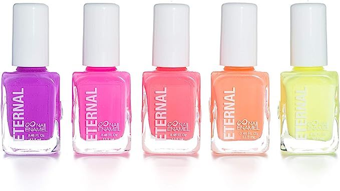 Eternal 5 Collection: Girls Just Wanna Have Neons - 5 Pieces Set: Long Lasting, Quick Dry Nail Po... | Amazon (US)