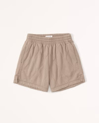 High Rise Quilted Shorts | Abercrombie & Fitch (US)