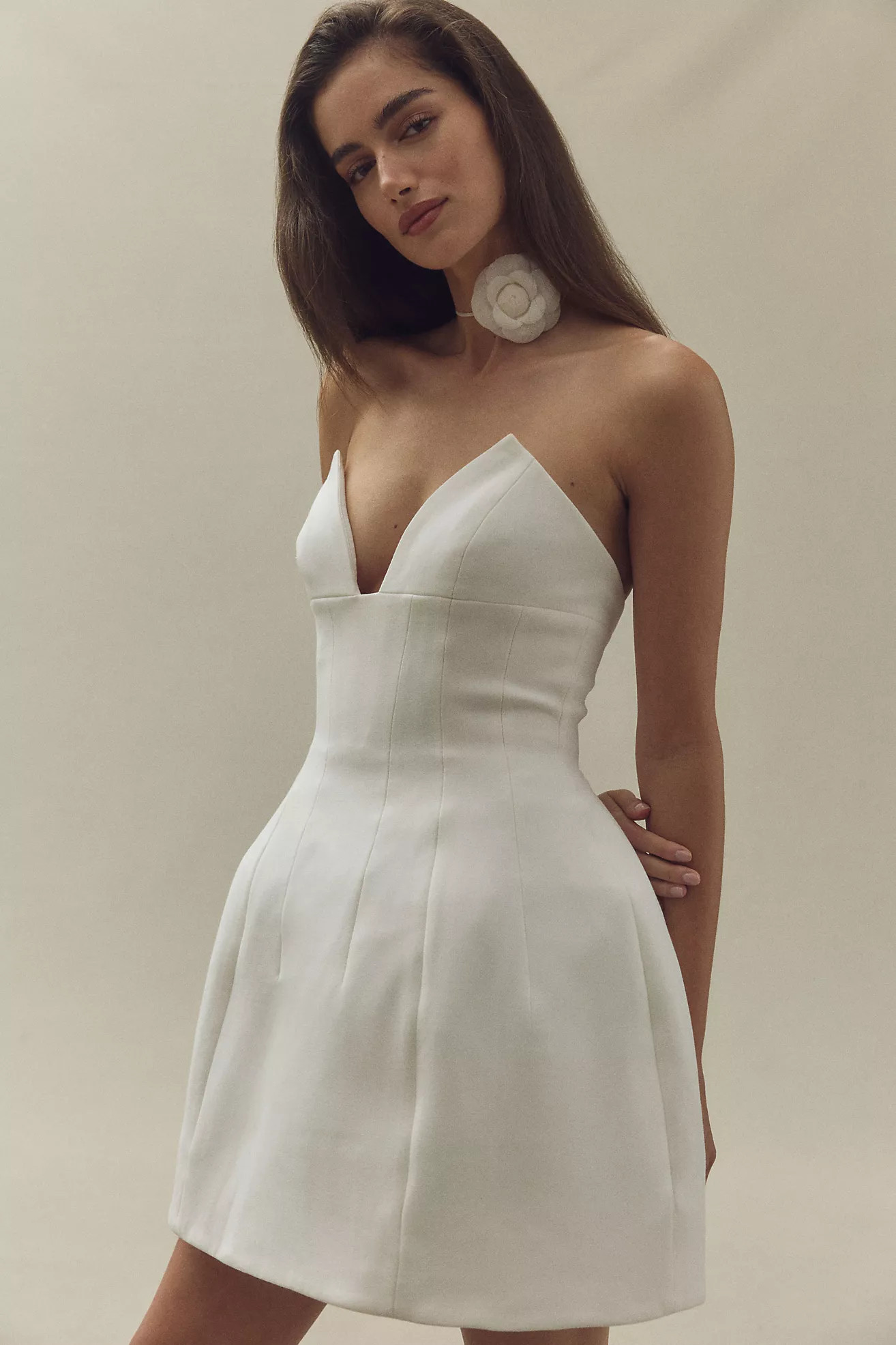 Bardot Mirian Strapless Hourglass Mini Dress | Anthropologie (US)