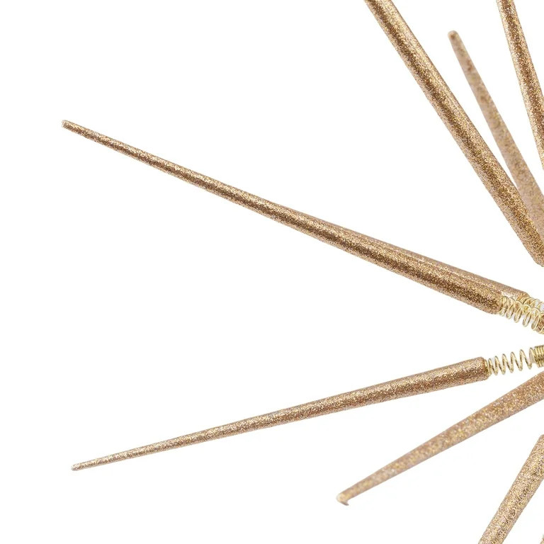 Gold Metal Starburst Christmas Tree Topper, 14", by Holiday Time | Walmart (US)
