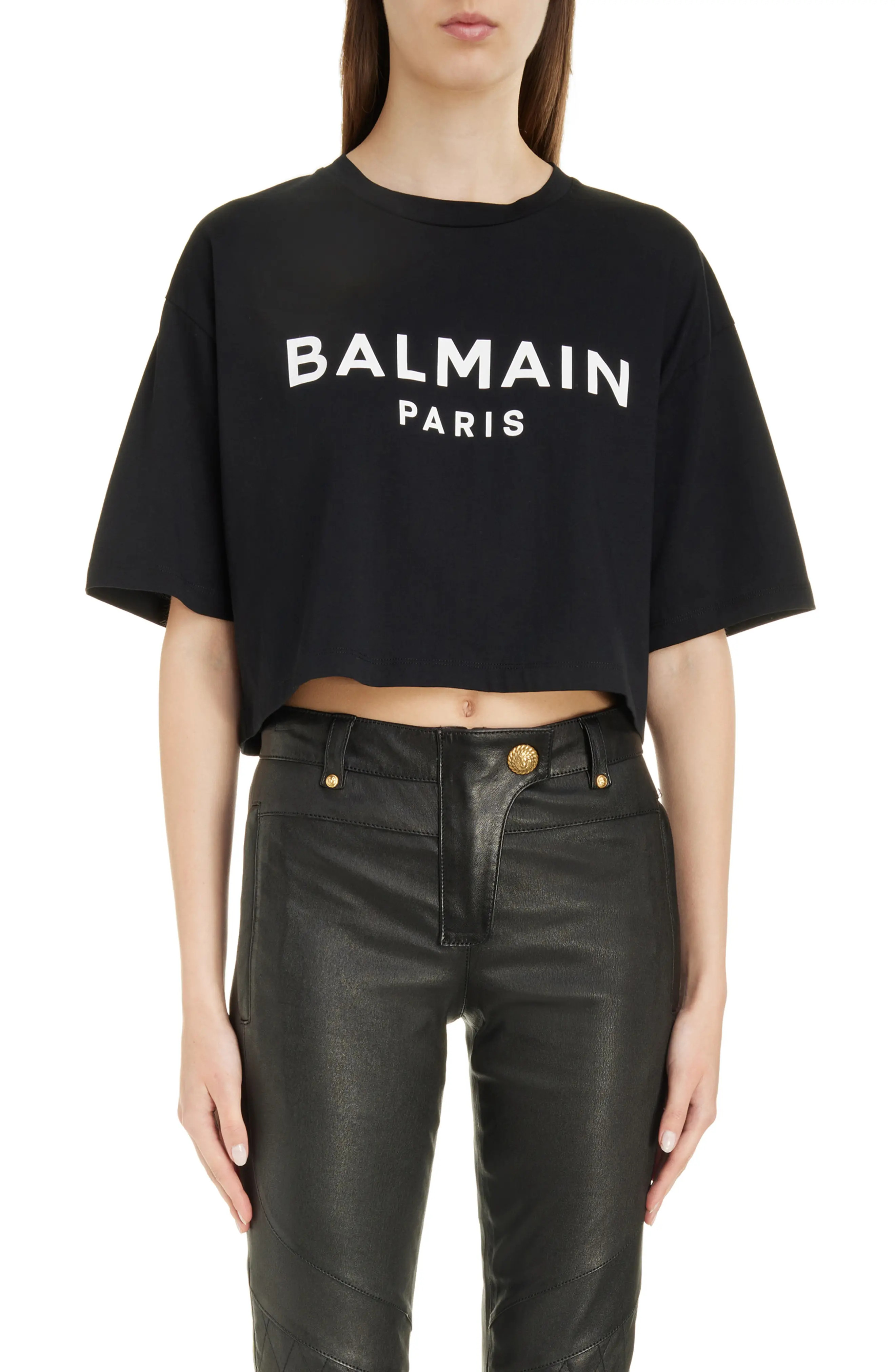 Logo Crop Cotton Graphic T-Shirt (Women) | Nordstrom | Nordstrom