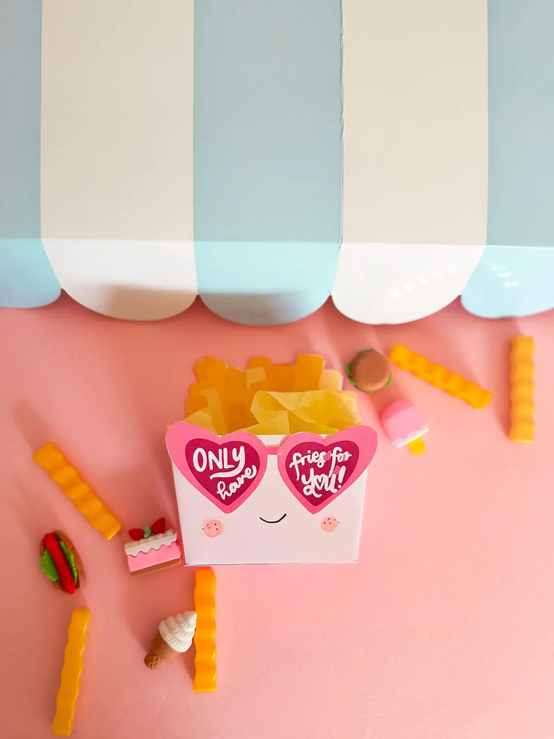 Only Have Fries for You Valentine Printable | Fry Box Valentine Card | Kids & Classroom Valentine... | Etsy (US)