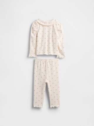 Baby Softspun Pointelle Rib Outfit Set | Gap (US)