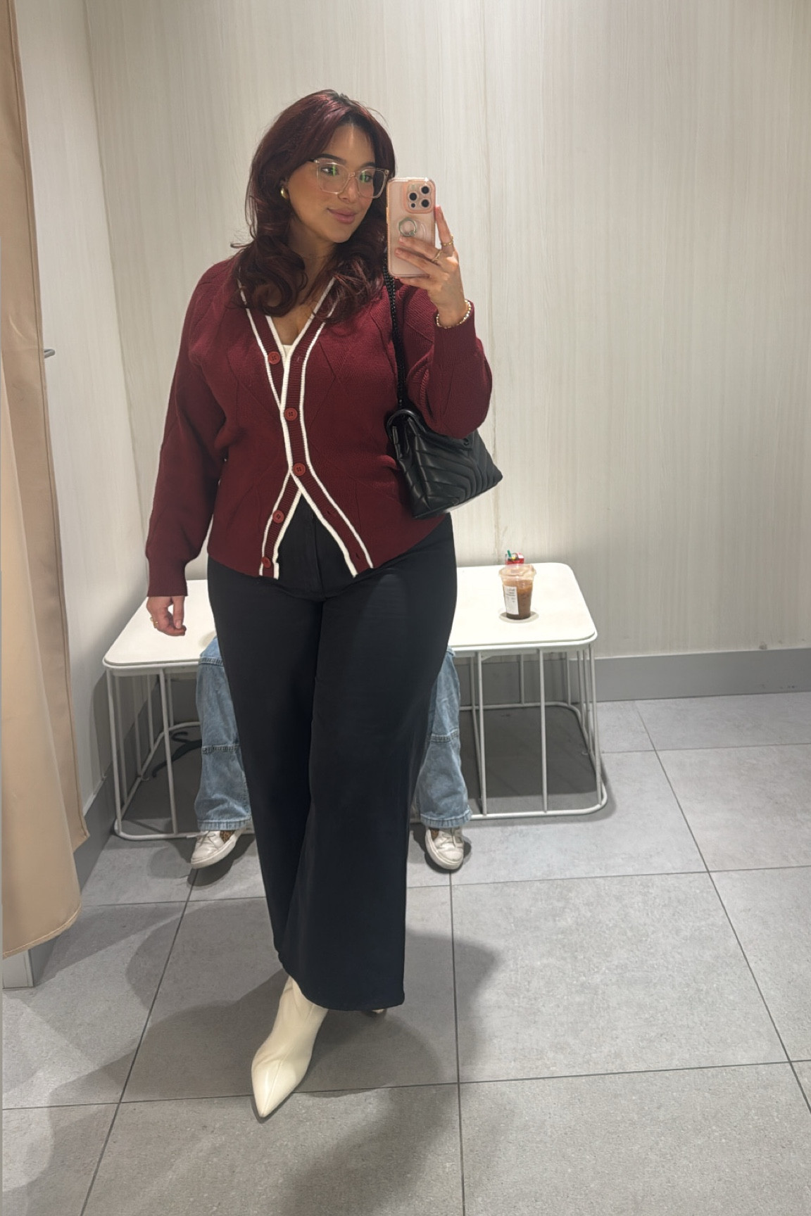 Shopping at the mall ootd! 
Jeans: 14
Cardigan: XL
Tank top: XL
Boots are kitten heels so they are super comfy to walk in! 

#LTKFindsUnder50 #LTKStyleTip #LTKMidsize