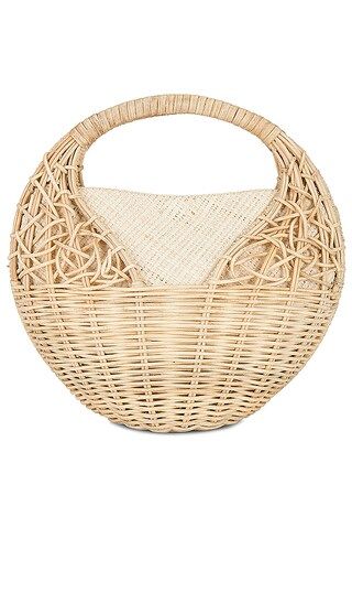 Sea Shell Wicker Bag in Natural | Revolve Clothing (Global)