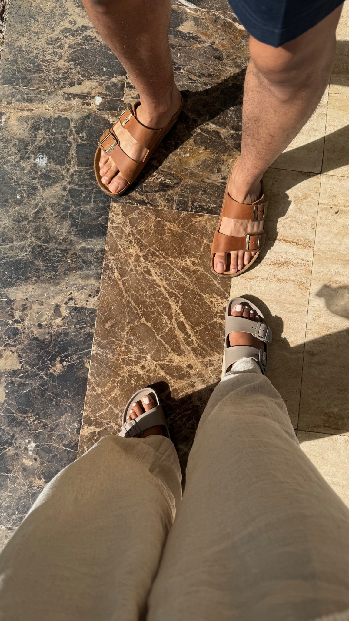 his and hers Birkenstocks for vacation 

sandals, beach, waterproof, leather slides, EVA, vacation shoes




#LTKSwim #LTKSeasonal #LTKTravel