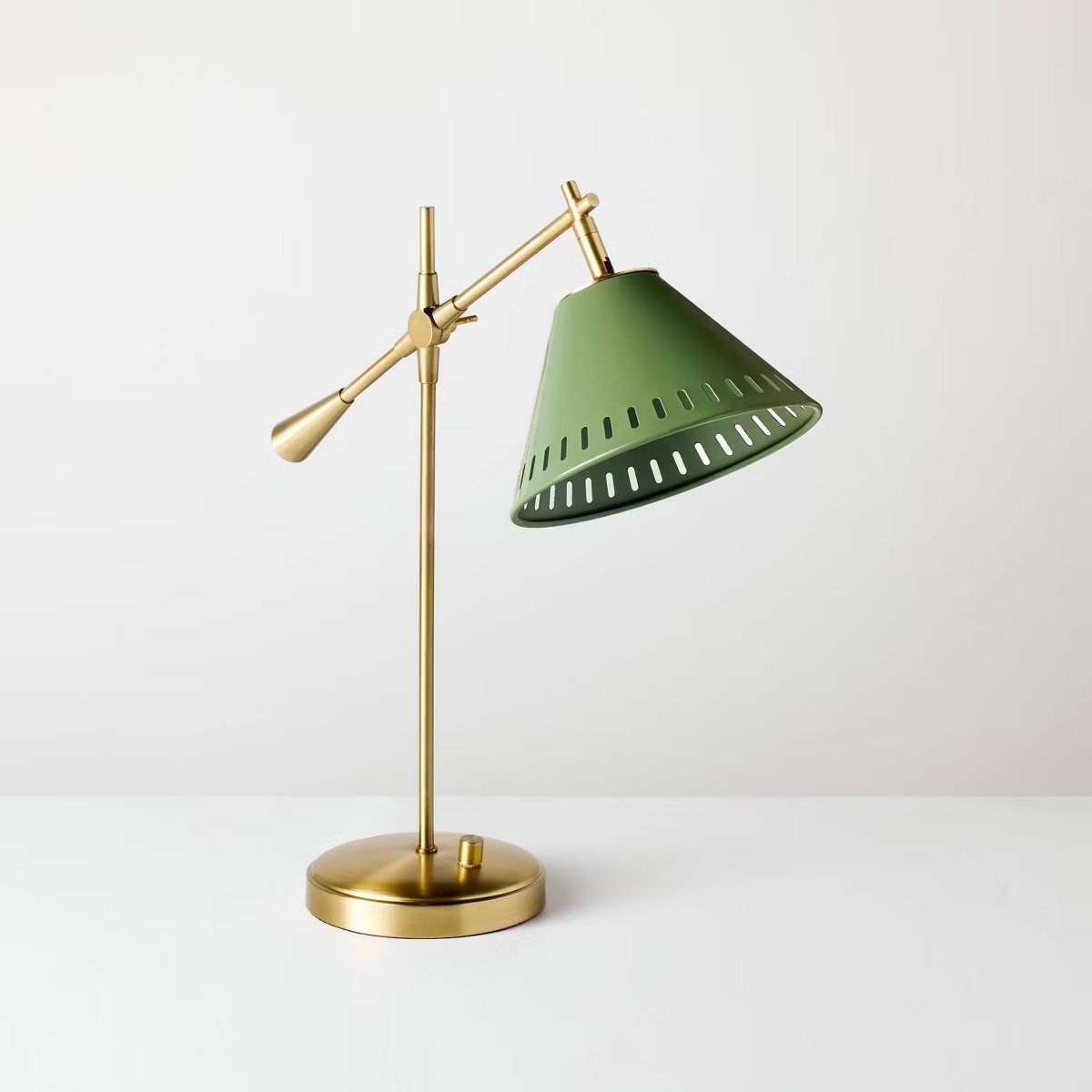 Hinge Desk Table Lamp Green/Brass - Hearth & Hand™ with Magnolia | Target