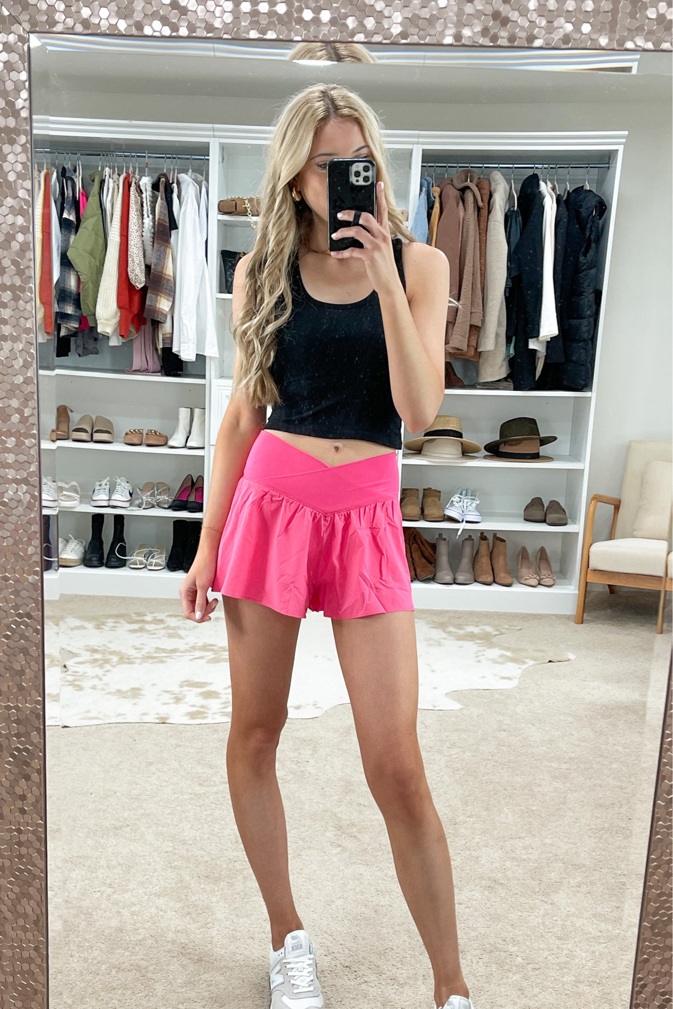 American eagle shorts. Ae offline trending summer shorts. Pink athletic shorts. Outfit of the day. Workout outfit. Wearing xs  

#LTKsalealert #LTKunder50 #LTKunder100