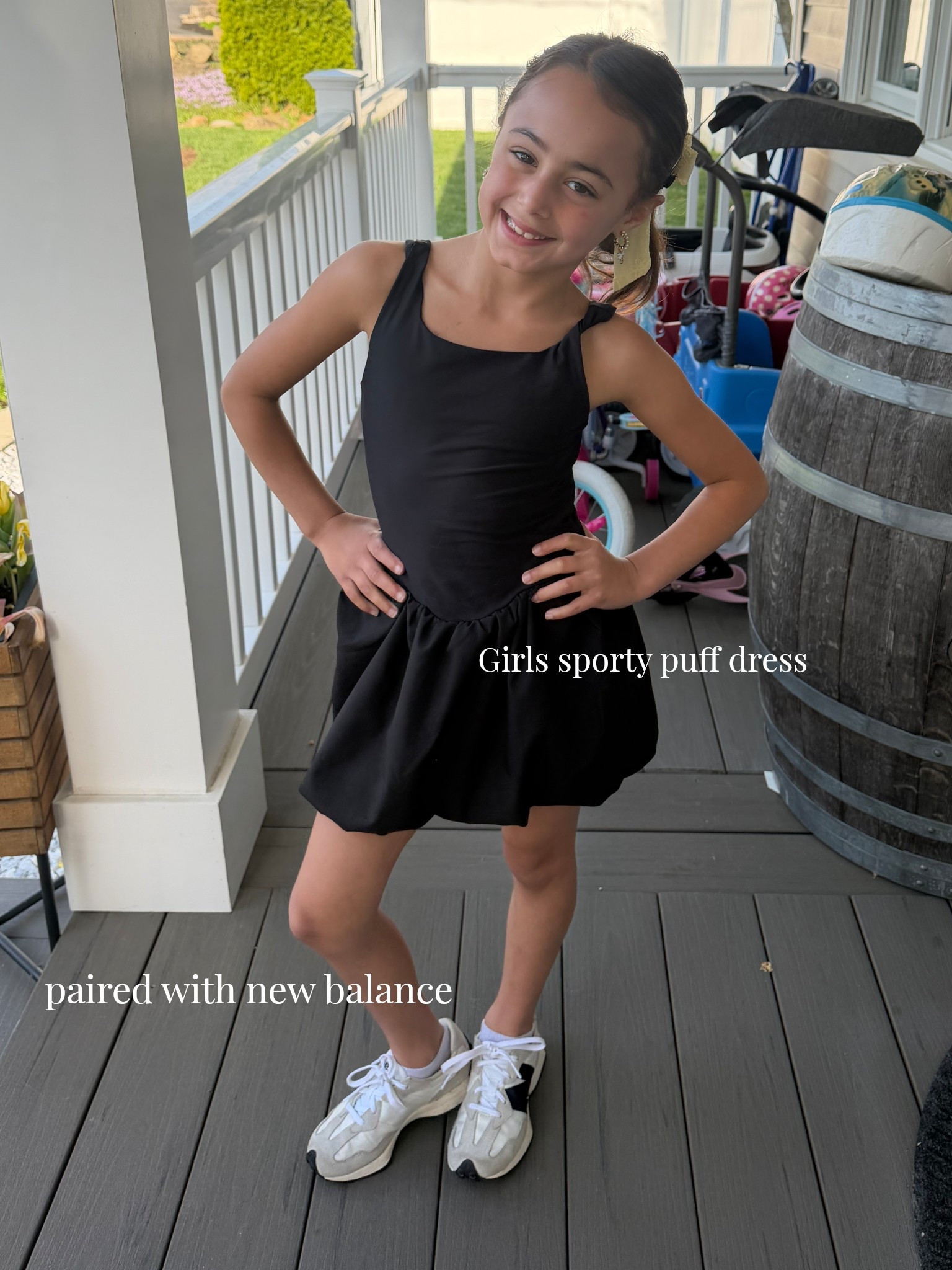 Powersoft sleeveless bubble athletic dress for girls.

A summer must have for girls! Easy to put on, comfortable, built in shorts, four way stretch, go-dry cool wicks moisture. 

Also, how cute are these new balances? You could match your daughter in style! 🖤

LTKshop LTKgirls LTKstyle 

#LTKSaleAlert #LTKKids #LTKootd