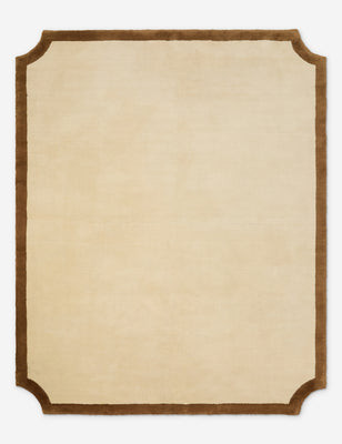Clapham Hand-Loomed Wool Rug by Jake Arnold, Ivory 6' x 9' | Lulu and Georgia 