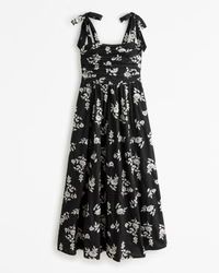Women's Emerson Tie-Strap Maxi Dress | Women's New Arrivals | Abercrombie.com | Abercrombie & Fitch (US)