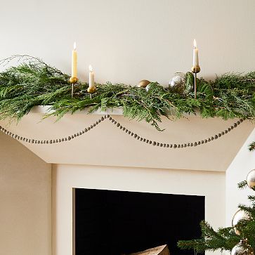 Gold Glitter Ball Garland | West Elm | West Elm (US)