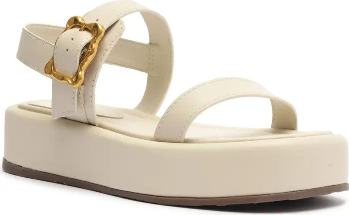 Schutz Wavy Ankle Strap Platform Sandal (Women) | Nordstrom | Nordstrom