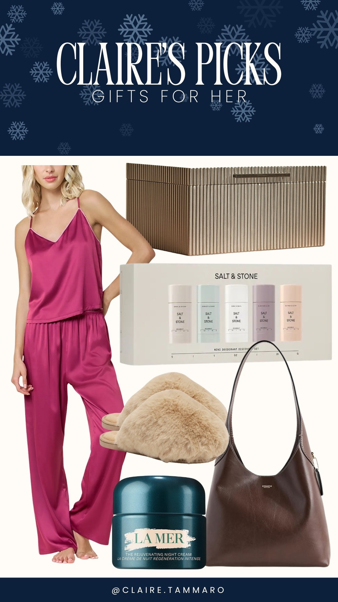 Gifts for Her!! 

Pajama set, jewelry box, salt and stone deodorant set, coach bag, free people slippers, la mer cream, holiday gift guide, gifts for her, gifts for wife, gifts for girlfriend, gifts for friend, beauty gifts

#LTKHoliday #LTKSeasonal #LTKGiftGuide