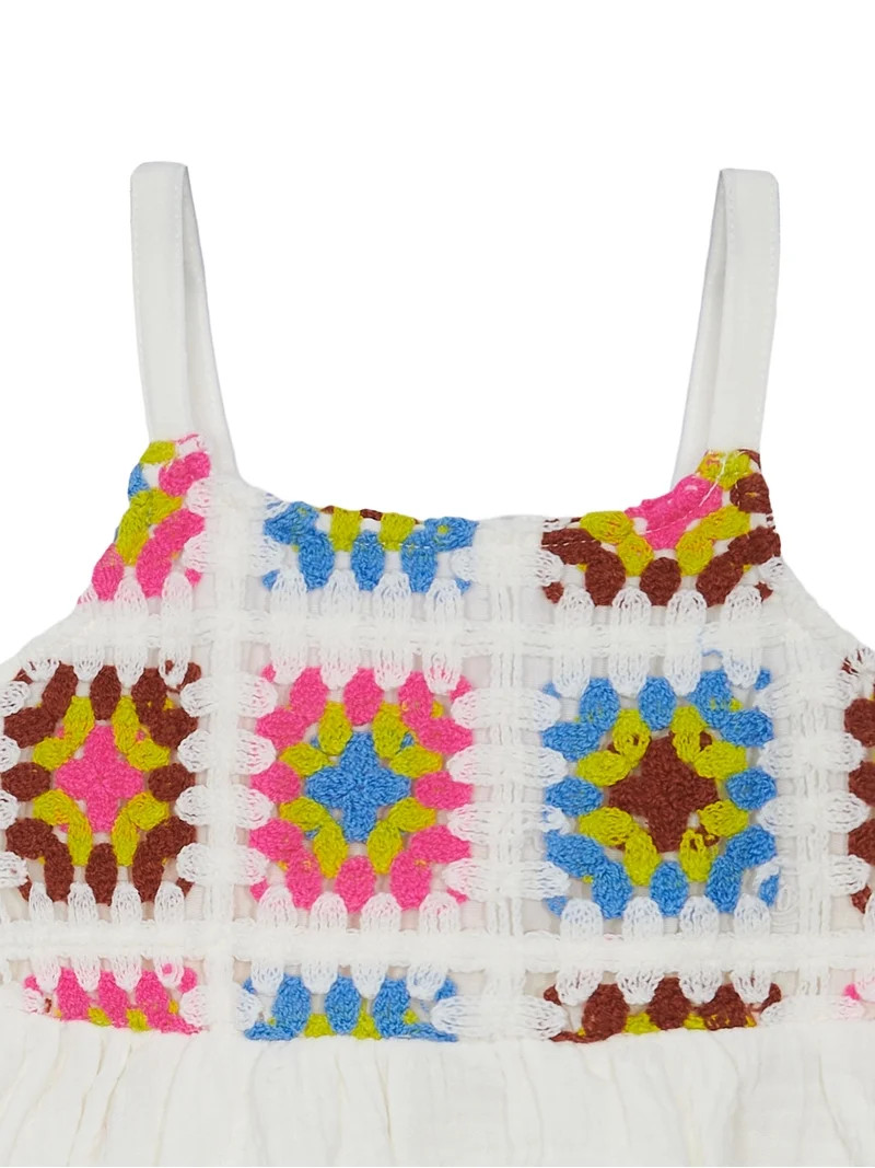 Wonder Nation Girls Crochet Dress, sizes 12M - 5T | Walmart (US)
