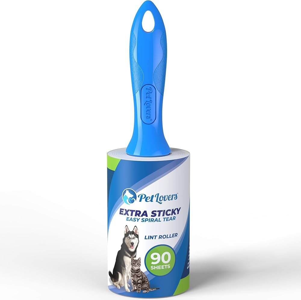 PetLovers Extra Sticky Lint Roller Single Unit 90 Sheets for Pet Hair Removal, Dog and Cat Lint R... | Amazon (US)