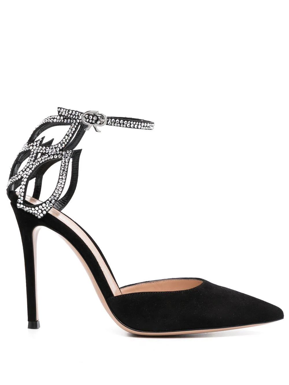crystal-embellished 115mm heeled pumps | Farfetch Global