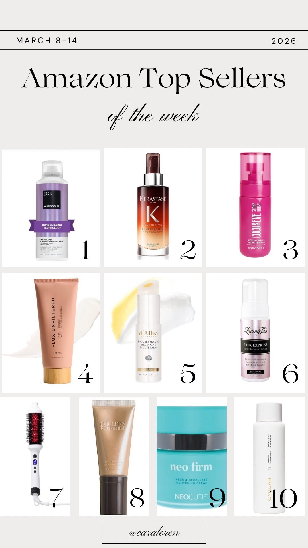 Last week’s Amazon best sellers!!

#LTKBeauty #LTKmomlife