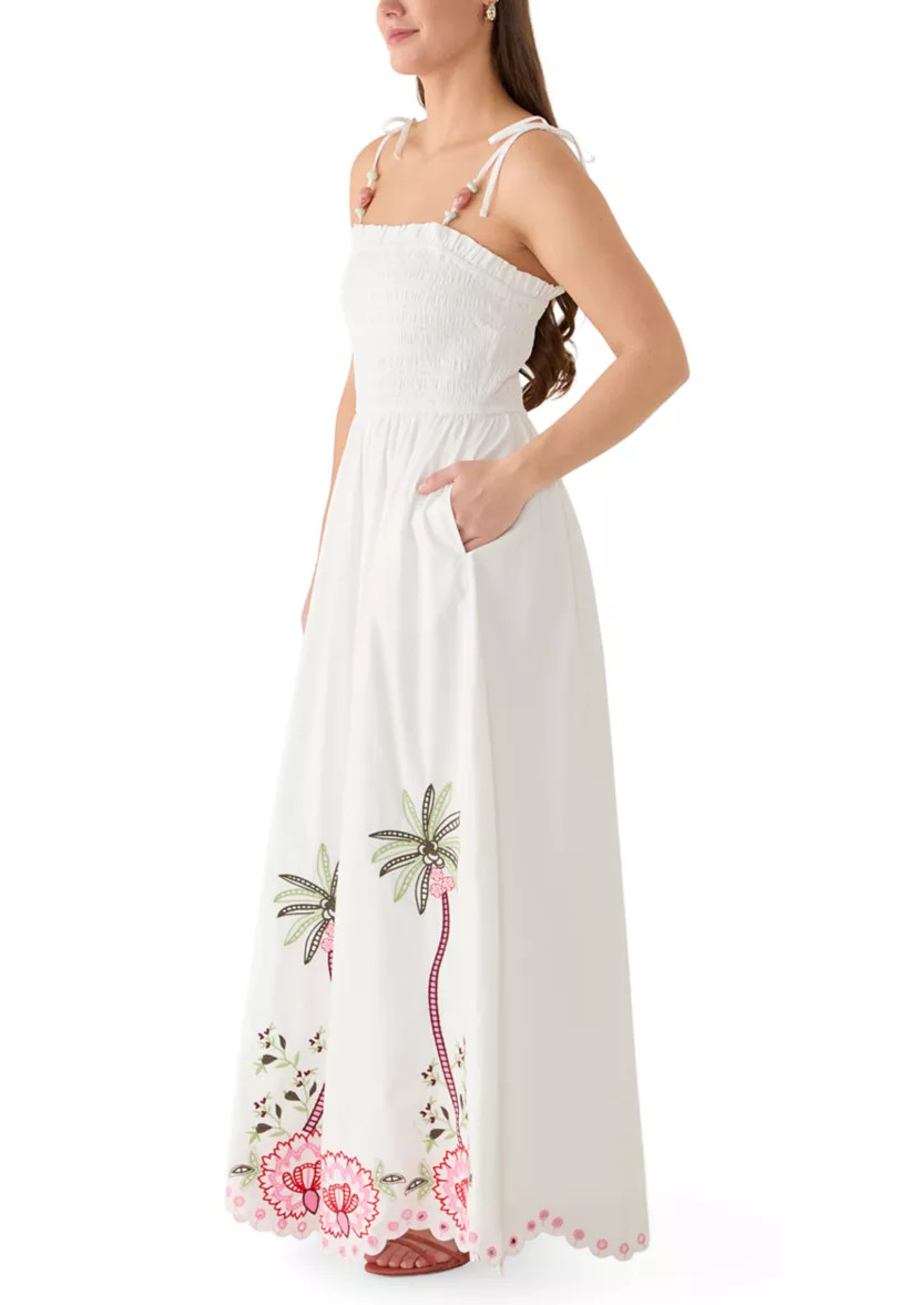 Women's Sleeveless Embroidered Maxi Dress | Belk