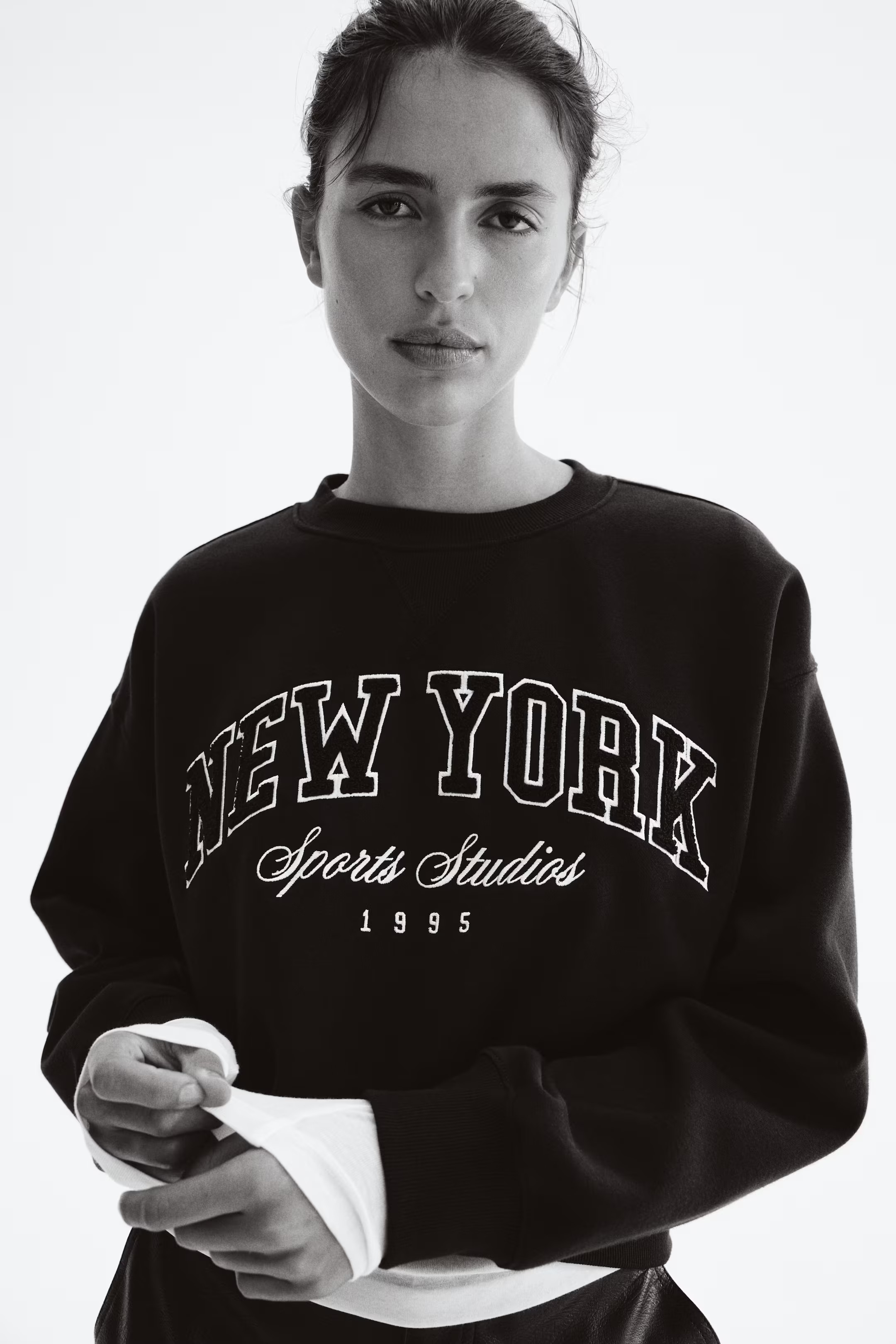 Text-motif sweatshirt | H&M (UK, MY, IN, SG, PH, TW, HK)