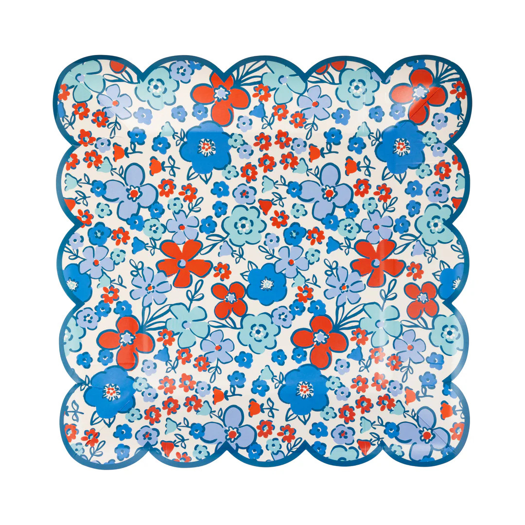 Floral Americana 9" Plate | My Mind's Eye