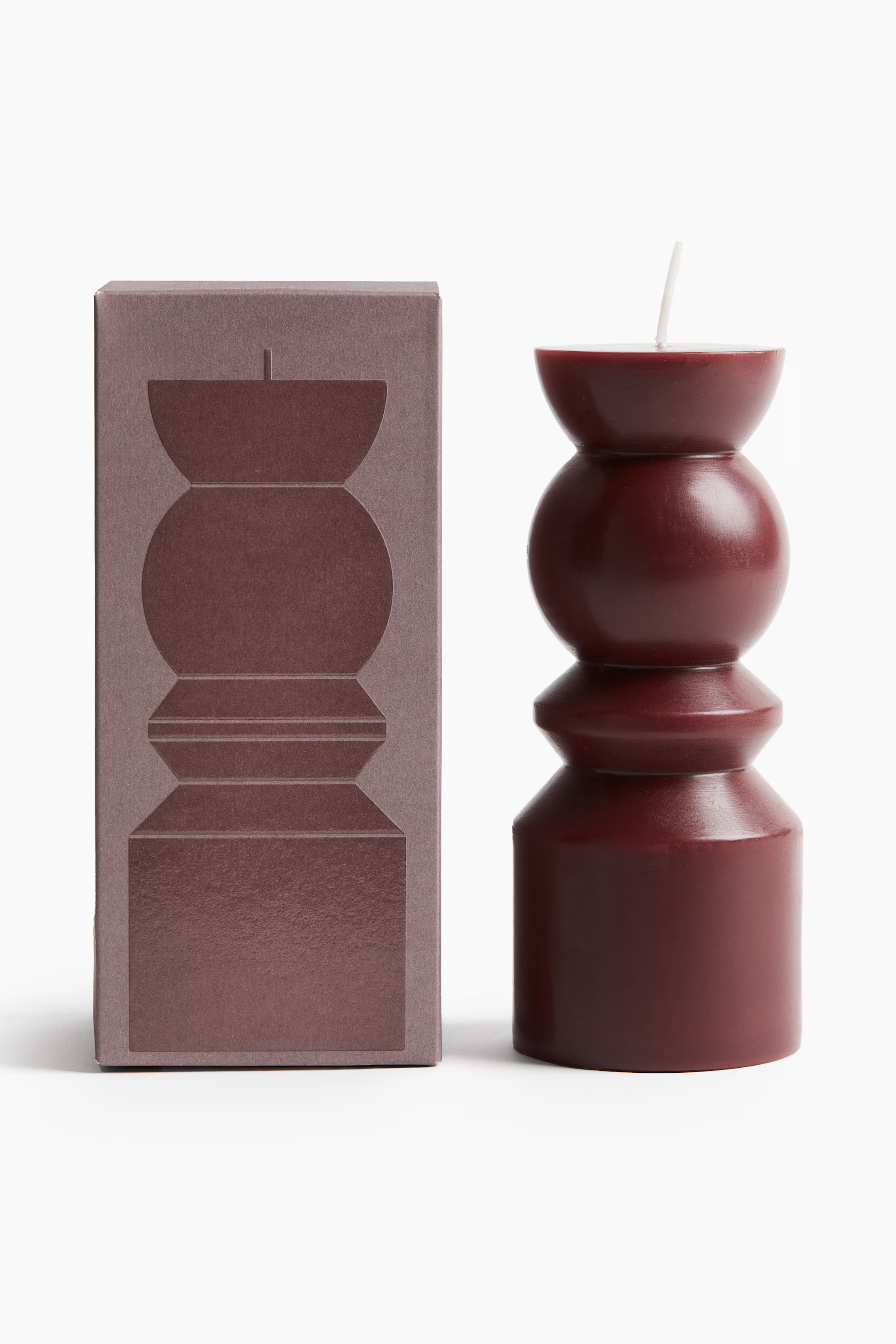 Pillar Candle - Burgundy - Home All | H&M US | H&M (US + CA)