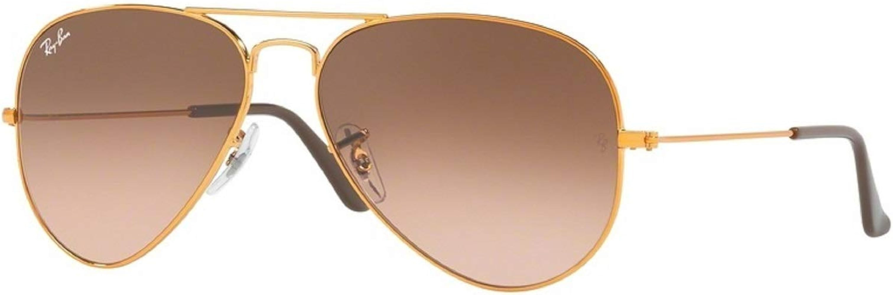 Ray-Ban RB3025 Metal Aviator Sunglasses For Men For Women + BUNDLE with Designer iWear Eyewear Ca... | Amazon (US)