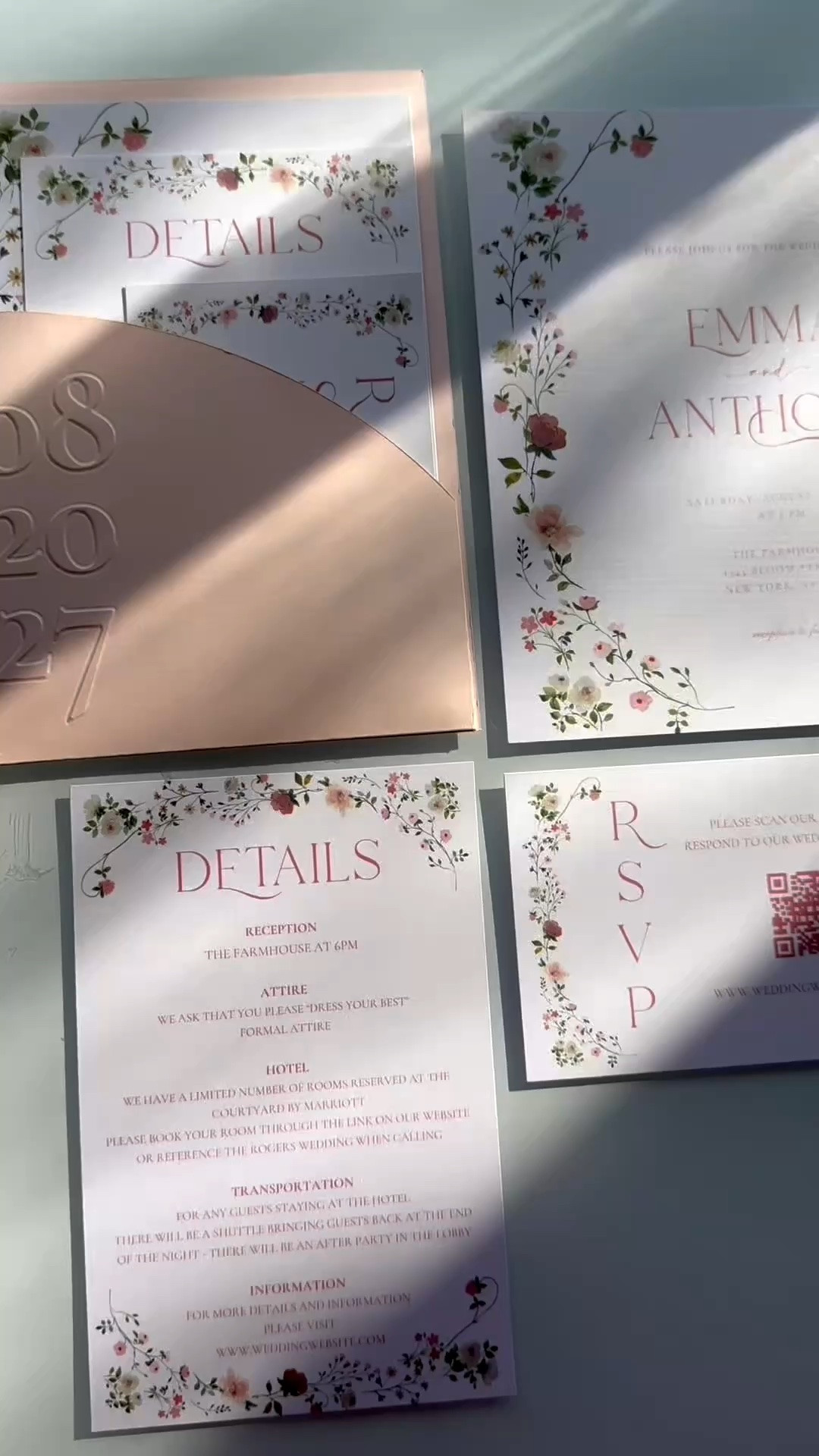 Embossed Arch Pocket Invitations ✨

#LTKWedding