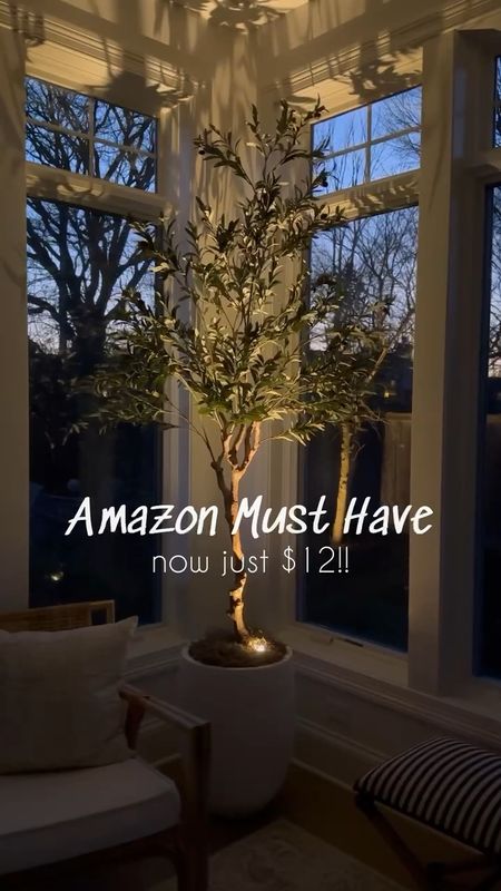 Obsessed with this Amazon home find!! Looks amazing with my favorite faux olive tree that's also from Amazon! The accent light is only $12 and is such a cozy vibe at night!!  ✨
(6/15)

#LTKHome #LTKVideo #LTKStyleTip