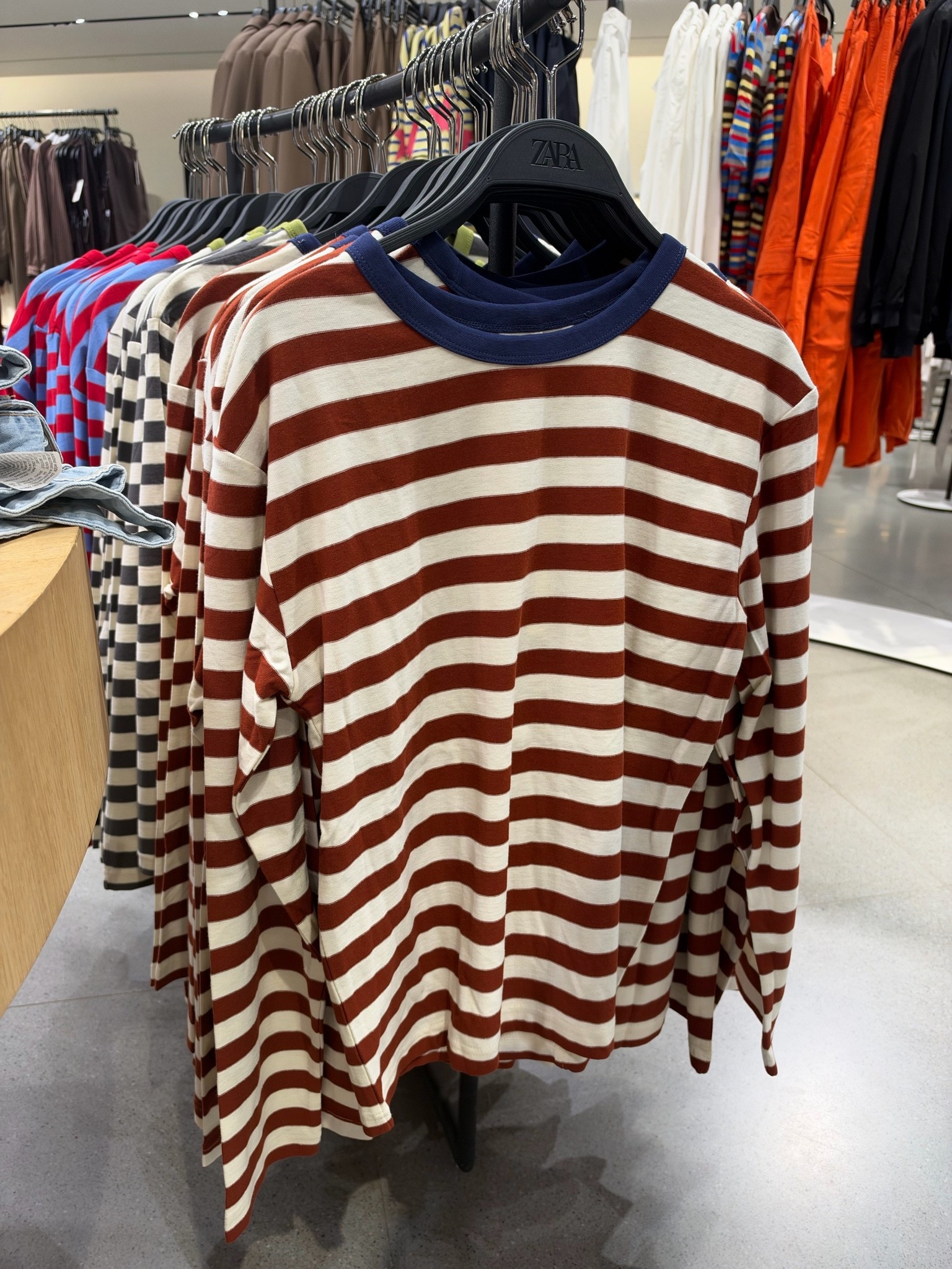 NEW IN ZARA CONTRAST TEES❤️‍🔥
Stripe tshirts blue neckline

#LTKautumn