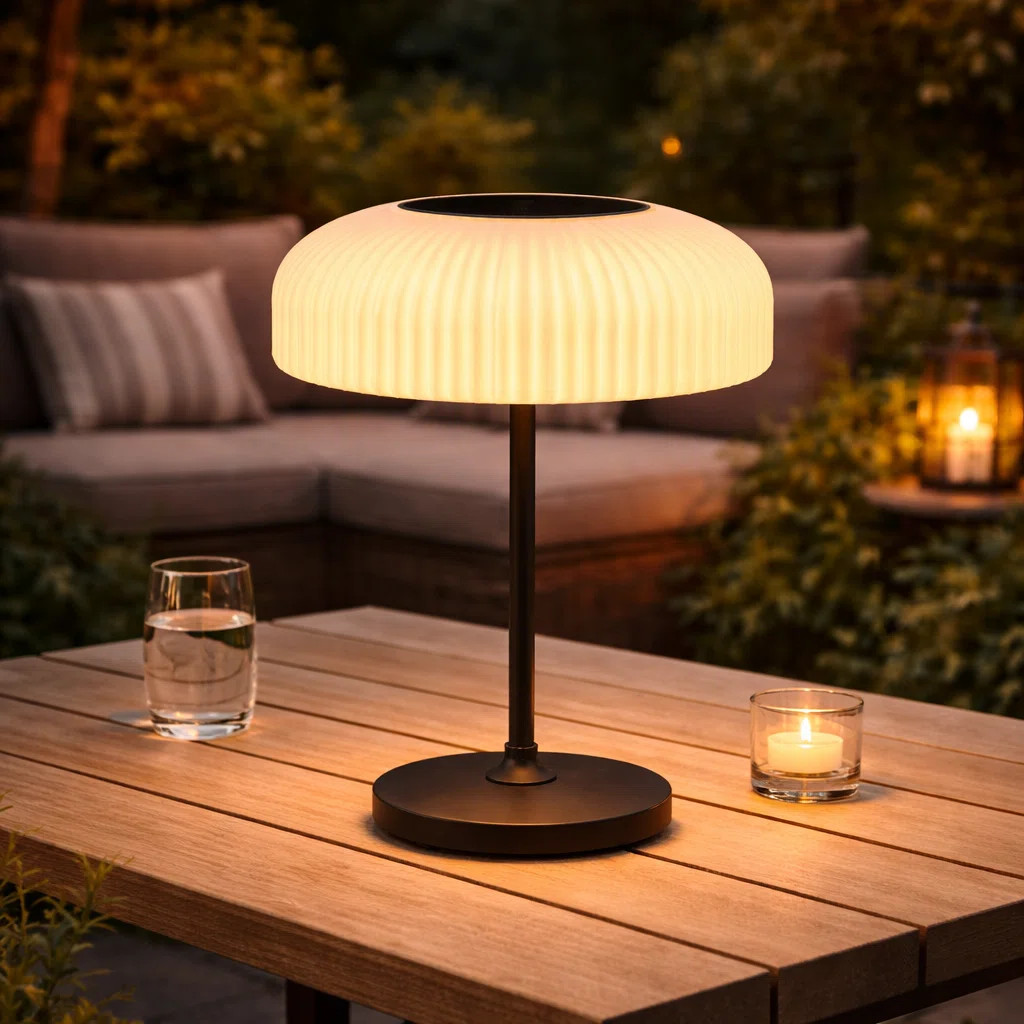 Solar Led Table Lamp With Touch Switch & Motion Sensor, Indoor/outdoor Lantern | Wayfair North America