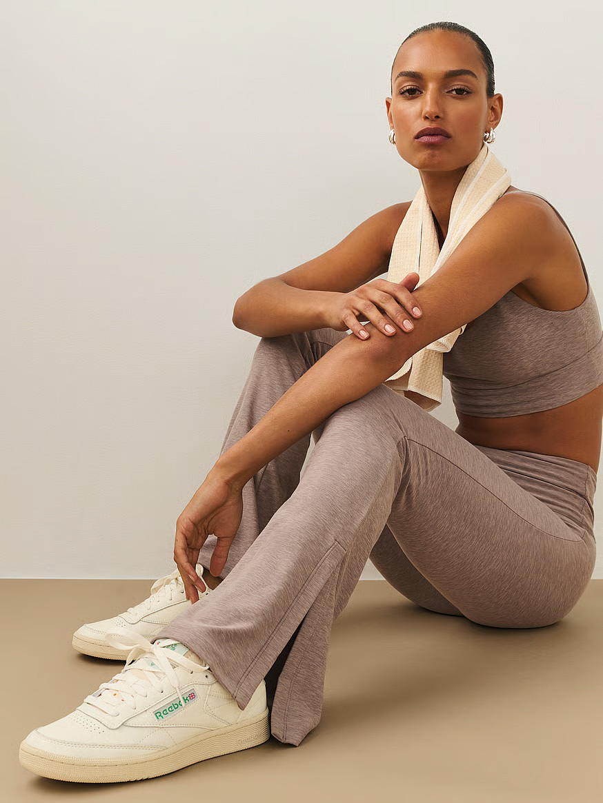 Buy VSX LUXMarl™ Flare Legging, Heather Candlelight Rose - Order Bottoms online - Victoria's Se... | Victoria's Secret (US / CA )