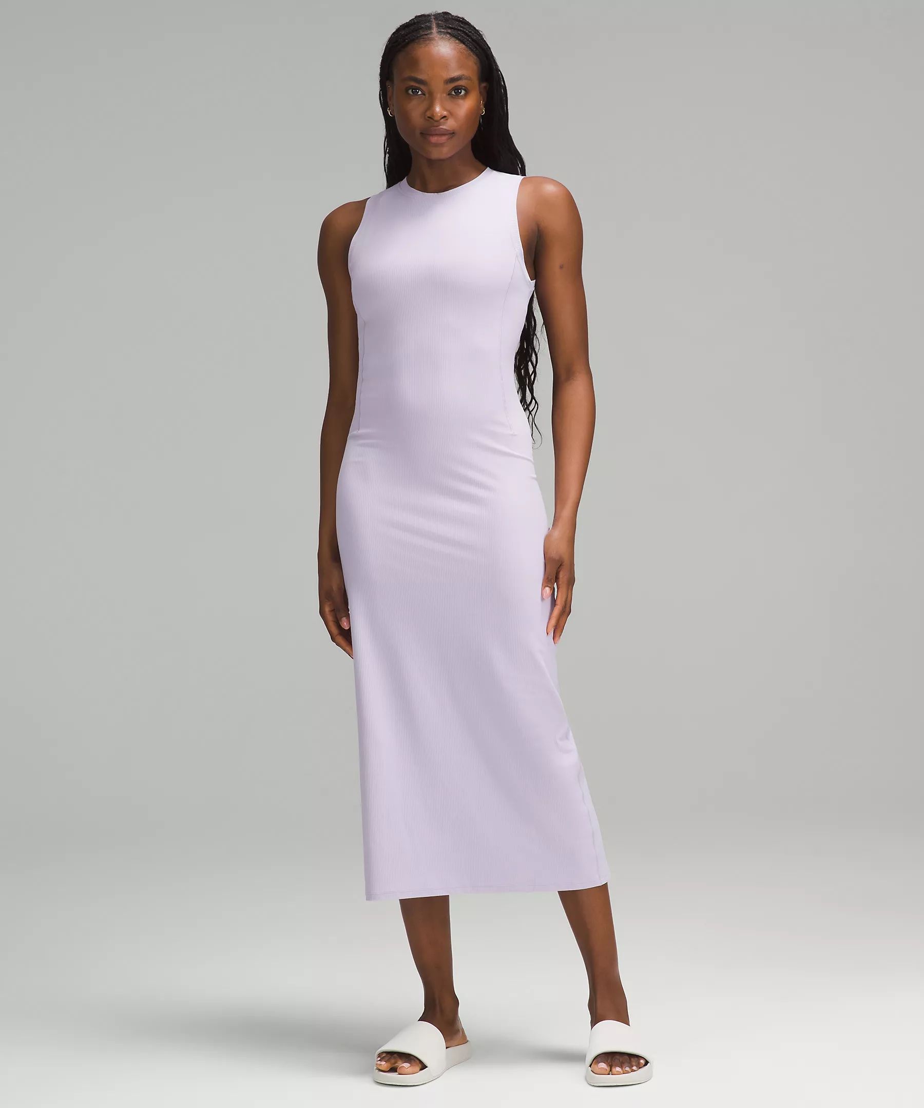 All Aligned Ribbed Midi Dress *Online Only | Women's Dresses | lululemon | Lululemon (US)