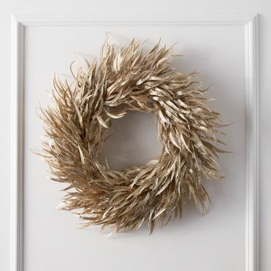 Metallic Eucalyptus Wreath | Z Gallerie
