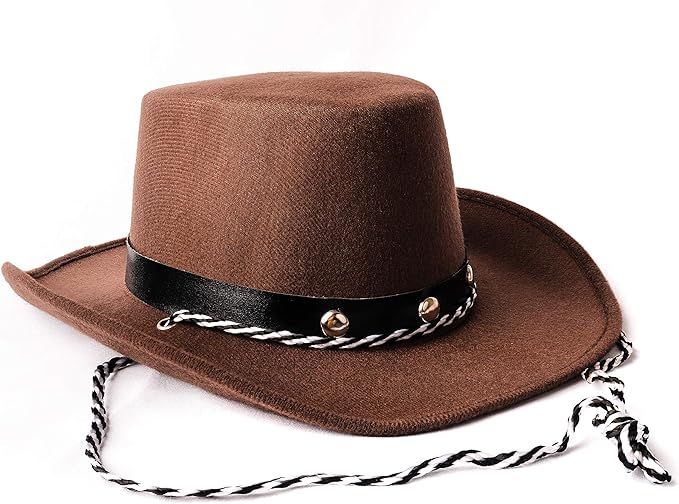 COLLECT PRESENT Baby Cowboy hat, 14 inches, Small, Brown, Cowgirl Hats for Baby Shower, Birthday,... | Amazon (US)