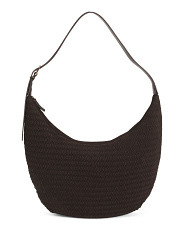 Suede Essentials Woven Curved Shoulder Bag | Handbags | Marshalls | Marshalls