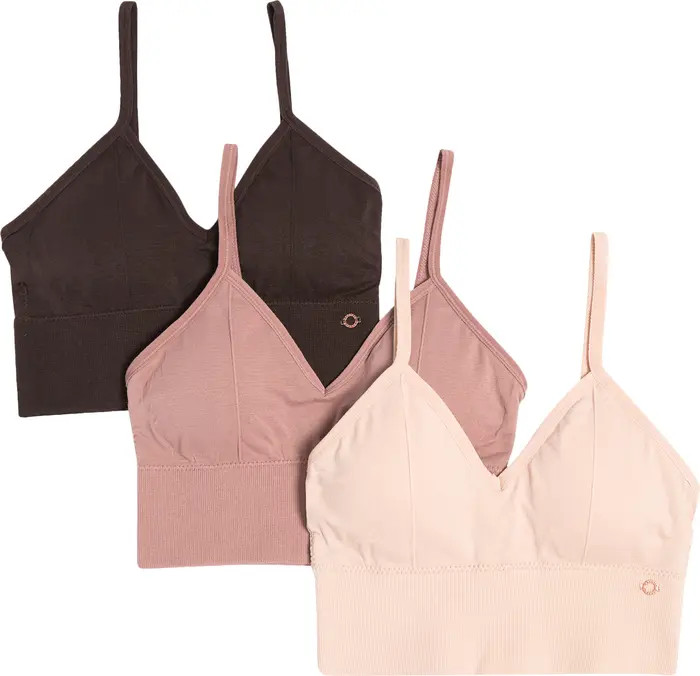 3-Pack Sweetheart Longline Bralettes | Nordstrom Rack